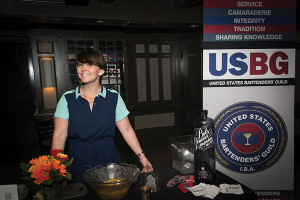 Laura Moore of Gracie’s and USBG RI President served up punch to benefit the association chapter.