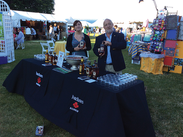 Four Roses Bourbon Pours at Newport Flower Festival