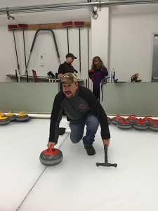 Events were scheduled at various locations throughout Portland. Frank Martucci, General Manager of Beverage Operations at Twin River Casino and USBG President of the National Charity Foundation, shown curling during a PDXCW event sponsored by Hendrick’s Gin.