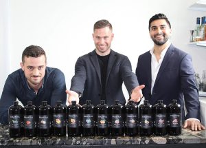 Fruitful Mixology’s Evan Beazley, Josh Scavetta and Shyam Kulkarni. Photos by Lisa Nichols. Bread & Beast Food Photographer.