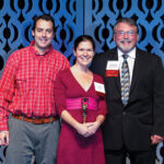 Matt and Kristin Gennuso from Chez Pascal receive the 2015 Chairman’s Award from outgoing RI Hospitality Association Chairman, Bob Bacon.