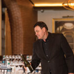 Rick Garced, VP National Accounts and Brand Educator, Gérard Bertrand Wines pours in preparation.