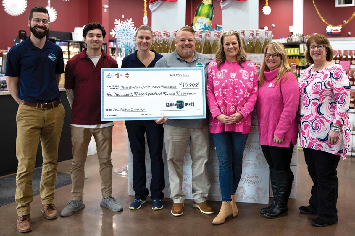 Grand Wine & Spirits Donates to Breast Cancer Research Efforts