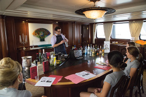 Jonathan Pogash leads a Professional Yachting Association (PYA) certification course. The PYA is the international trade association for yacht crew members.