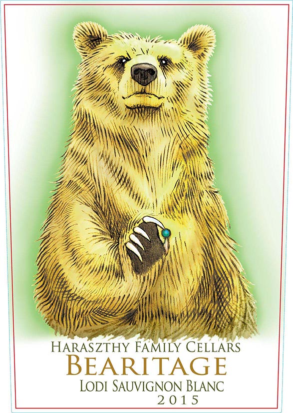 Haraszthy Family Cellars Release 2015 “Bearitage” Sauvignon Blanc