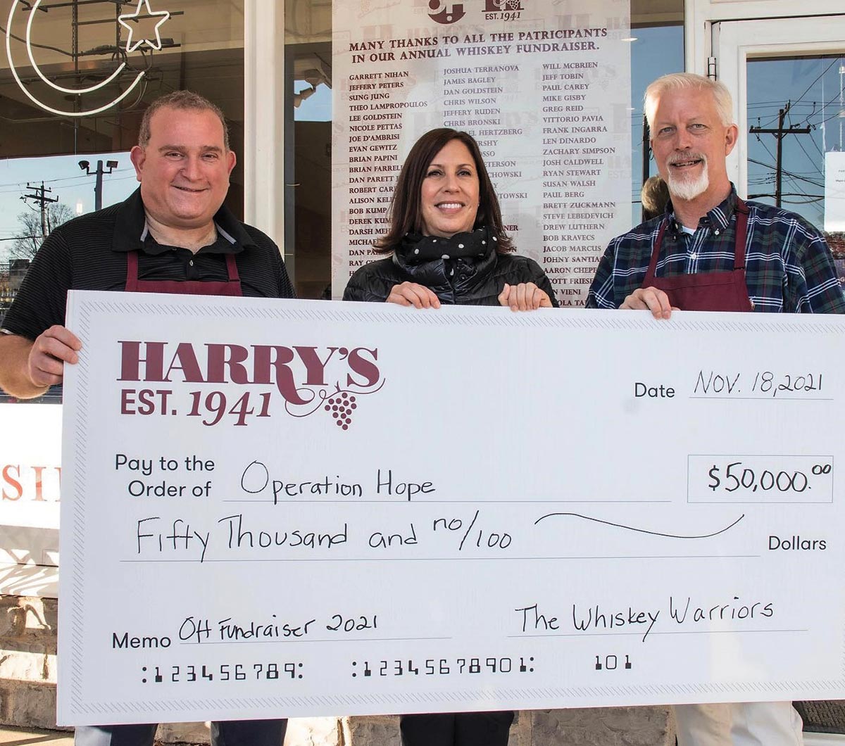 Harry’s Wine & Liquor Market Donates to Community Nonprofit