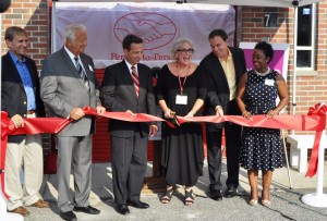 From left: P2P Board President Per Sekse, Mayor Richard A. Moccia, State Senator Bob Duff and Diageo executives Jon Pageler and Danielle Robinson. (PRNewsFoto/Diageo North America)