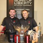 Ian Single of Sons of Liberty with Mike Reppucci, Founder and President, of Sons of Liberty Spirits Company.