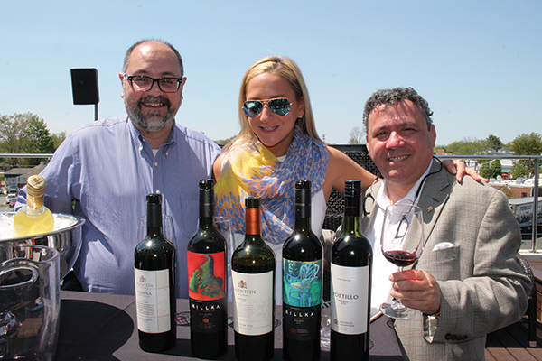 Gianpiero Peru, Palm Bay International; Crissy Peterson, Select Brands Manager, Hartley & Parker; Antonello Cozzula, Italian Fine Wine Manager East Coast, Palm Bay International.