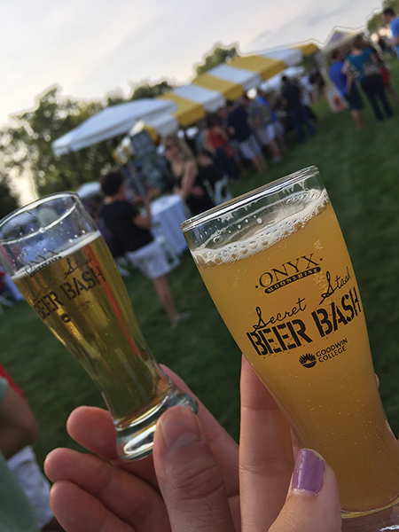 Secret Stash Beer Bash. Guests were able to sample Onyx Moonshine products, as well as competing beer recipes from participating craft brewers.