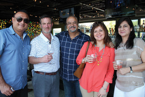 Sanjay Israni, Liquor World; Steven Leon, Wine Cellars 4; Arun Lillaney, Liquor World; Karishma Lillaney, Liquor World; Anrita Israni, Liquor World.