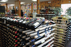 Inside Windham Wine and Spirits.