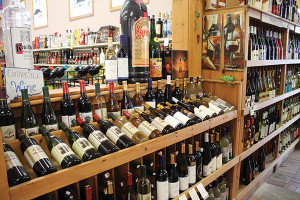 Inside Windham Wine and Spirits.