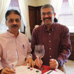 Bhavesh Patel of Locascio Liquids in Prospect with Sanjiv Gupta of International Wines and Spirits in Middlebury.