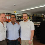 Vino et al Wine & Liquor Superstore: Ty Nicholson, Wine and Spirit Director; Hemant Sujan, Owner; Ryan Hackett, Store Manager.