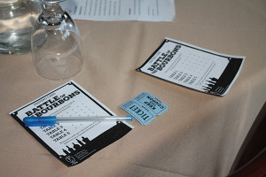 Battle of the Bourbons voting cards and tickets.