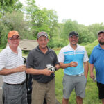 Steve Levenstin, Bantam Market; Al Dangelantonio, Sysco Foods; Justin Tesone, Burger Barn; Kevin Ebner, Ebner Camps.