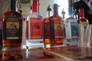 The Litchfield Distillery portfolio features bourbon, double barrel bourbon, port finish bourbon, gin, and a vodka.