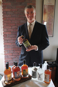 Niall Houton, CSW, Sales Representative, Slocum & Sons with Glendalough Whiskey.