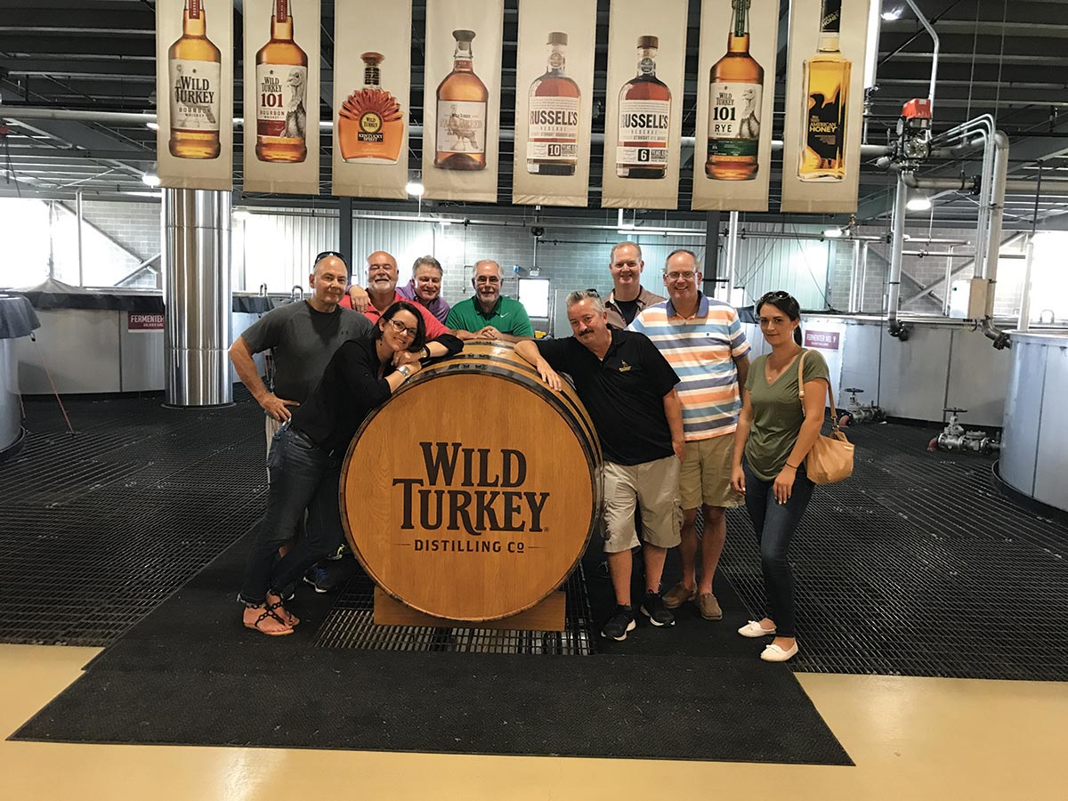 Brescome Barton Sales Team Visits Wild Turkey Distillery  