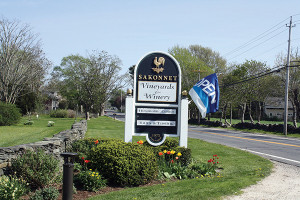 The entrance to the vineyard.