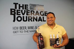 Darchell Wilson, Sales Representative, Latitude Beverage with Mija Sangria and 90+ Cellars Prosecco.