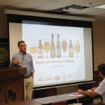 Robert Sussler, Executive Vice President and General Manager, Brescome Barton during the Boulevard Brewing Company beer launch.
