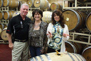 Bill and Cindy Seckinger, Muckey’s Liquors in Massachusetts with Winemaker Elaine Bernier.