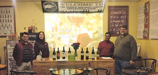 Valentine’s Day Wines Celebrated at Yankee Discount Liquor