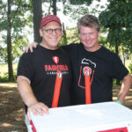 Mike Borruso, Owner, Fairfield Craft Ales with John Kuhn. Fairfield Craft Ales recently opened their brewery in Stratford.