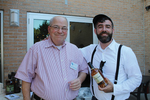 Marvin Friedman, Owner, Maple End Package Store with Donal O’Gallachoir, Brand Manager, Glendalough Irish Whiskey.