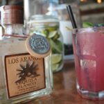 A cocktail creation featuring Los Arango Tequila.