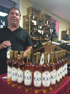 George Haverly, Brand Ambassador, KAS Spirits, during the in-store tasting of KAS Krupnikas at Village Wine. 