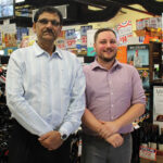 Owner Bhaskar Sureja with Store Manager Bill DiRienzo