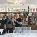 Ordinary’s Dave Blomberg, Ben Zemke and Tim Cabral mixing cocktails featuring Opici’s spirit portfolio.