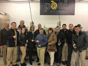 All with Cellar Fine Wines except where noted: Hartford/Litchfield Counties Sales Rep. Jeff Sharp; Fairfield County Sales Rep. Andrew Clas; Peel Sales Manager Frank Magnolia; Middlesex/Hartford Counties Rep. Anna Dziedzik; New Haven County Sales Rep. Whitney Mitchell Algieri; Peel Managing Partner Sal Calafiore; Operations Manager George Carabetta; Marketing Manager Janeen Carabetta; Peel Managing Partner and Co-founder Angelo Mastrodomencio; Craft Beer Manager Andy Fredericksen; Sales Manager Rich Veilleux; Peel Managing Partner and Co-founder Gianfranco DiDomenico.