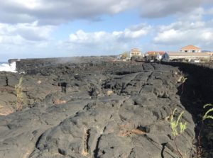 Cart tracks in Basalt lava from 15th century in Pico.