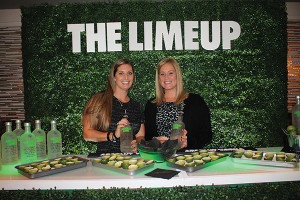 Pernod Ricard’s Jackie Blau and Heather Godsell with Absolut Lime.