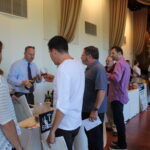 Trade guests during the fall wine show.