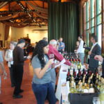 Trade guests during the fall wine show.