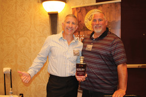 Carl Brown, CEO, Kra-ze LLC with Kevin Clang, President and Co-founder, Kra-ze LLC with Bower Hill Kentucky Bourbon Whiskey.