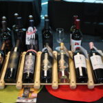 Wines on display.