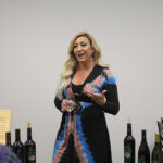 Liza Gallia, NE Regional Sales Manager, Frank Family Vineyards, leading a discussion on the wines.