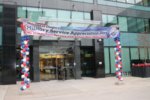 The entrance to Diageo headquarters on November 9.