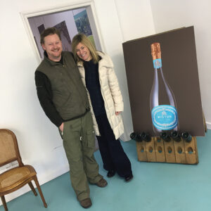 Dermot Sugrue, Winemaker for Wiston Estate and Sugrue Pierre, East Sussex and Elisa Wybraniec.