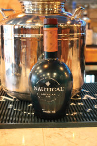 Nautical Gin on the bar.