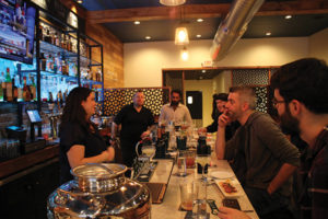 Henning behind the bar at House of Naan.