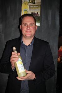 Mike Lysakowski, Sales Manager, Fabrizia Spirits, showcasing small batch, all-natural Limoncello.