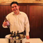 Nick Sampson, Sales Associate, pouring Italian beers from Birrificio Rurale and Birrificio Maiella breweries.