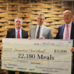 Steve Baye, Vice President of Business Management, CDI; Michael Davidow, Corporate Development Manager, Connecticut Food Bank; and John Parke, President and CEO, CDI.